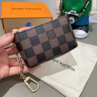 Louis Vuitton LV Unisex Key Pouch Damier Ebene N62658 (1)