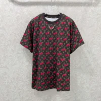Louis Vuitton Men LV x TM Cherry T-Shirt 1AHJJF (1)