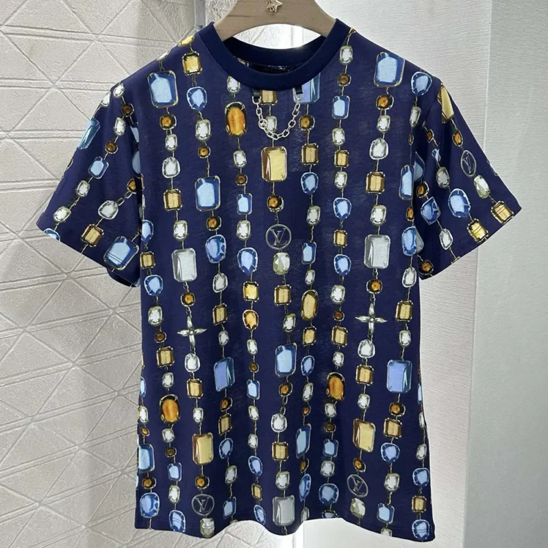 T-shirt imprimé collier Louis Vuitton pour homme 1AI462
