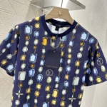 Louis Vuitton Herr T-shirt med halsbandstryck 1AI462