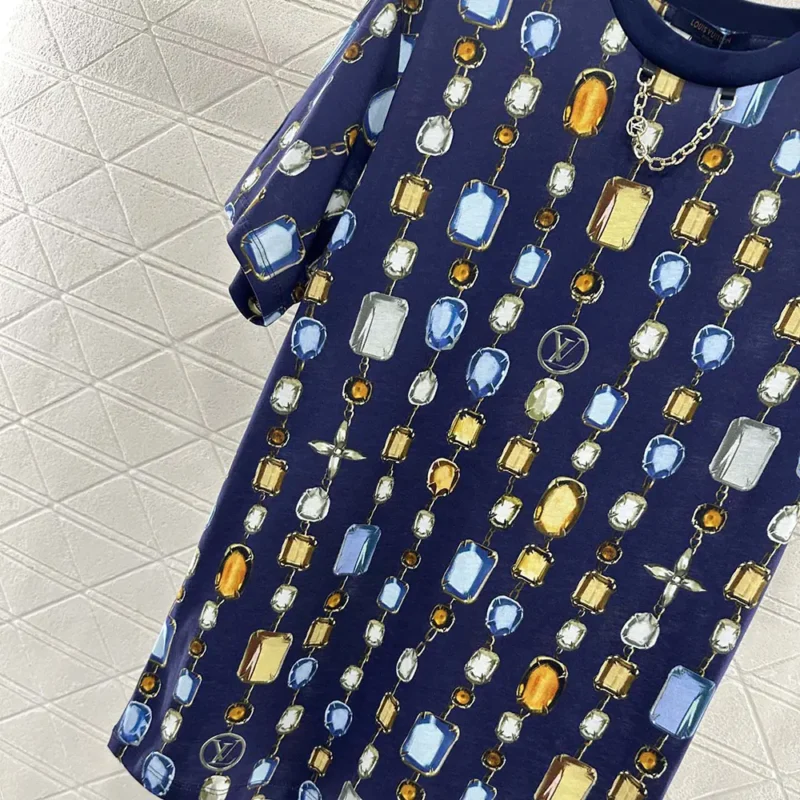 T-shirt imprimé collier Louis Vuitton pour homme 1AI462