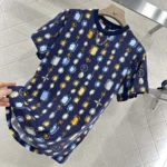 Louis Vuitton Herr T-shirt med halsbandstryck 1AI462