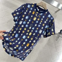 Louis Vuitton Men Necklace Print T-Shirt 1AI462 (1)