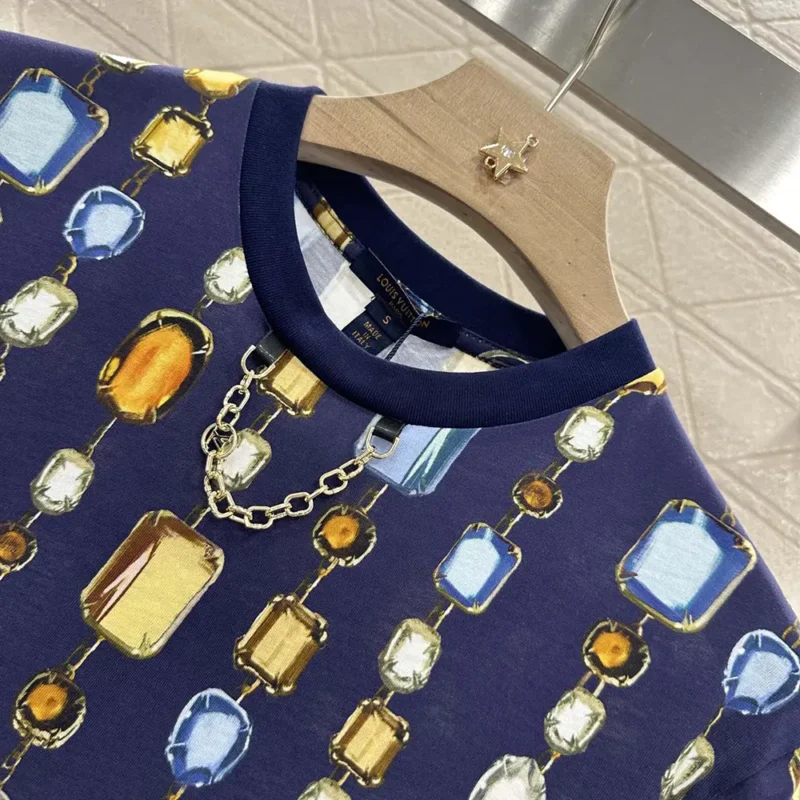 T-shirt imprimé collier Louis Vuitton pour homme 1AI462