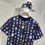 Louis Vuitton Herr T-shirt med halsbandstryck 1AI462
