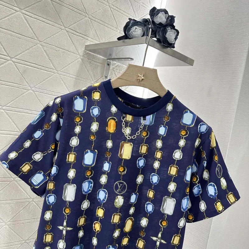 T-shirt imprimé collier Louis Vuitton pour homme 1AI462