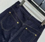 Louis Vuitton Women Cuffed Hem Flared Jeans 1AI152