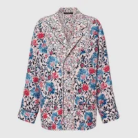 Louis Vuitton Women Floral Vine Pajama Shirt 1AHHVI