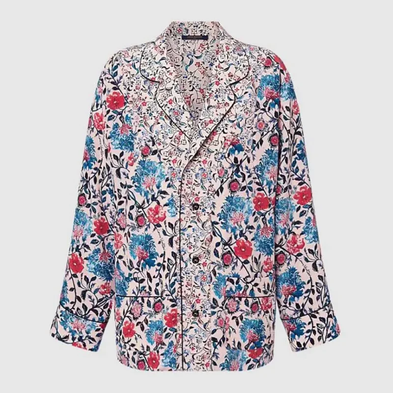 Louis Vuitton Damen Floral Vine Pyjama Shirt 1AHHVI