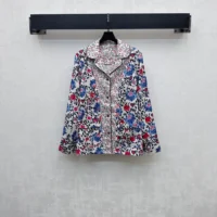 Louis Vuitton Women Floral Vine Pajama Shirt 1AHHVI (1)