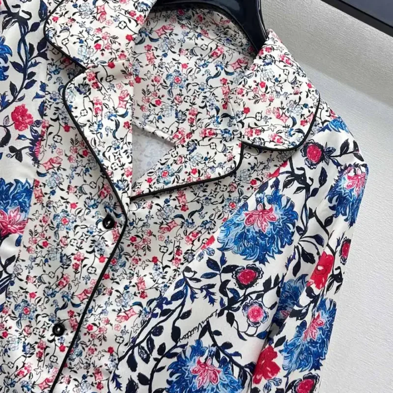 Louis Vuitton Damen Floral Vine Pyjama Shirt 1AHHVI