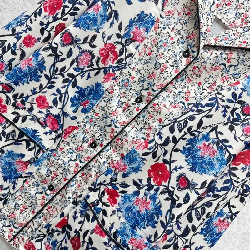 Louis Vuitton Damen Floral Vine Pyjama Shirt 1AHHVI