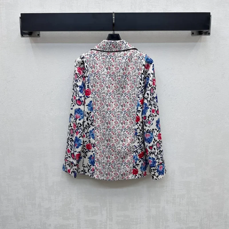 Louis Vuitton Damen Floral Vine Pyjama Shirt 1AHHVI