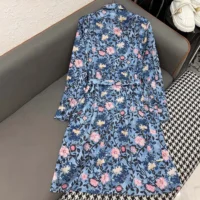 Louis Vuitton Women Floral Vine Shirt Dress 1AHHZY (1)