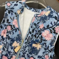 Louis Vuitton Women Floral Vine Zip-Up Dress 1AHHZ2 (1)