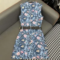 Louis Vuitton Women Floral Vine Zip-Up Dress 1AHHZ2 (1)