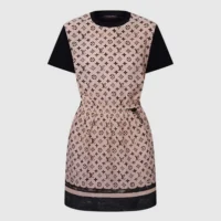 Louis Vuitton Women Monogram Front Drawstring Dress 1AIAYM (1)
