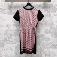 Louis Vuitton Women Monogram Front Drawstring Dress 1AIAYM (1)