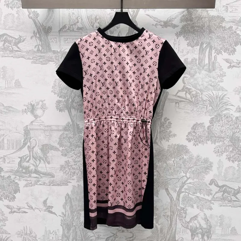 Louis Vuitton Women Monogram Front Drawstring Dress 1AIAYM