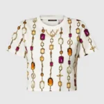Louis Vuitton Dam Halsband Tryckt Crop Top 1AI438