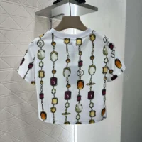 Louis Vuitton Women Necklace Print Crop Top 1AI438 (1)