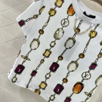 Louis Vuitton Women Necklace Print Crop Top 1AI438 (1)