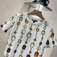 Louis Vuitton Women Necklace Print Crop Top 1AI438 (1)