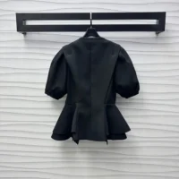 Louis Vuitton Women Puff-Sleeve Peplum Jacket 1AIBB6 (1)