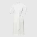 Louis Vuitton Women Puff-Sleeve Shirt Dress 1AIAOP