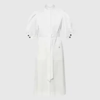 Louis Vuitton Women Puff-Sleeve Shirt Dress 1AIAOP