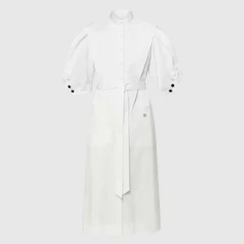 Louis Vuitton Women Puff-Sleeve Shirt Dress 1AIAOP