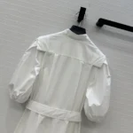 Louis Vuitton Women Puff-Sleeve Shirt Dress 1AIAOP