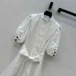 Louis Vuitton Women Puff-Sleeve Shirt Dress 1AIAOP