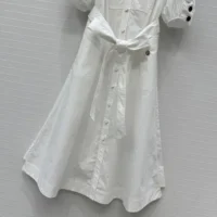 Louis Vuitton Women Puff-Sleeve Shirt Dress 1AIAOP (1)