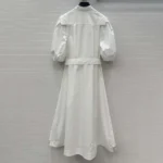 Louis Vuitton Women Puff-Sleeve Shirt Dress 1AIAOP