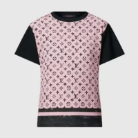 Louis Vuitton Women Washed Monogram Front T-Shirt 1AIAZY (1)