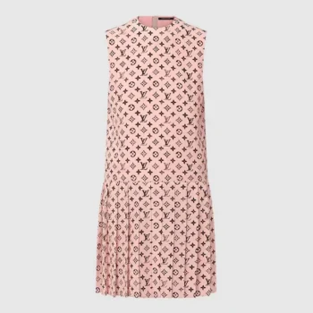 Louis Vuitton Women Washed Monogram Pleat Dress 1AIAPT