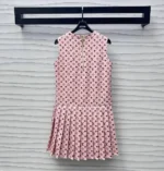Louis Vuitton Women Washed Monogram Pleat Dress 1AIAPT