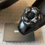 Chanel Dambalettskor Glänsande Kalvskinn-Svart G46520