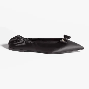 Ballerine Chanel da donna in raso di seta-nero G46546