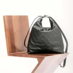 Chanel Women Large Backpack Calfskin Gold Tone Metal-Black AS5523