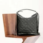 Chanel Women Large Backpack Calfskin Gold Tone Metal-Black AS5523