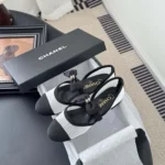 Chanel Women Mary Janes Mesh Grosgrain-White G46701