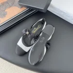 Chanel Women Mary Janes Mesh Grosgrain-White G46701