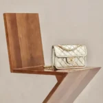 Chanel Women Mini Flap Bag Metallized Braided Calfskin Gold Tone Metal-Gold