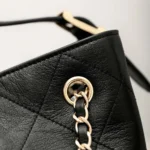 Chanel Women Shopping Bag Calfskin Gold Tone Metal AS5657 - Image 11