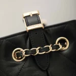 Chanel Women Shopping Bag Calfskin Gold Tone Metal AS5657