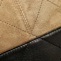 Chanel Women Shopping Bag Suede Calfskin Shiny Lambskin Gold Tone Metal (1)