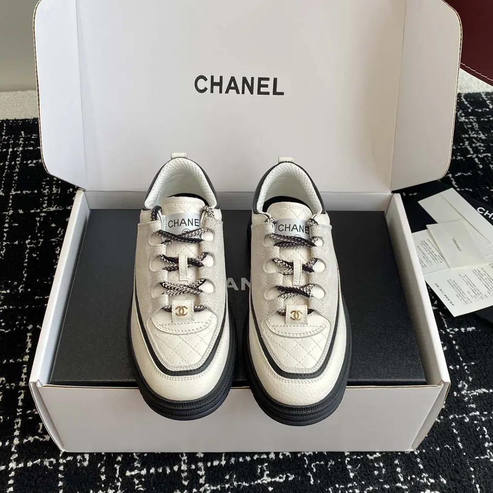 Chanel Women Sneakers Calfskin Suede Calfskin Lambskin G46258 (2) Chanel Women Sneakers Calfskin Suede Calfskin Lambskin G46258