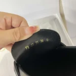 Dior Damloafers i svart, smidigt kalvskinn KDF039VSO